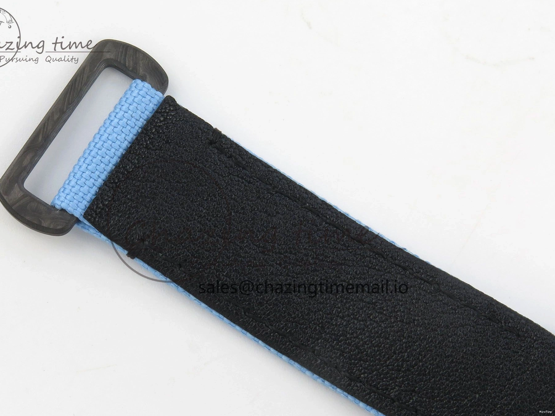 MiroTime 0106 Attractive Daytona DIW Carbon Case and Bezel DIWF Edition Black Dial on Blue Nylon Strap A 71